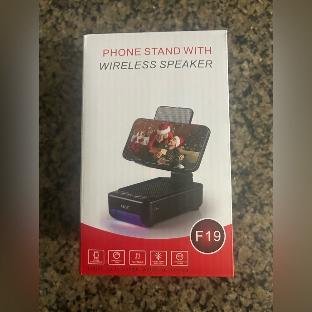 Phone Stand with Wireless Speaker